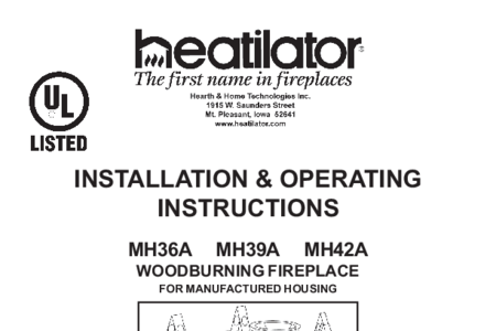 Heatilator Mh36 Product