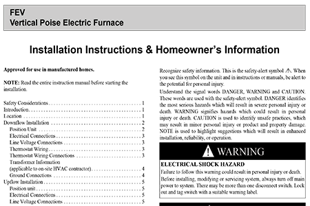FEV Installation & Homeowners Info